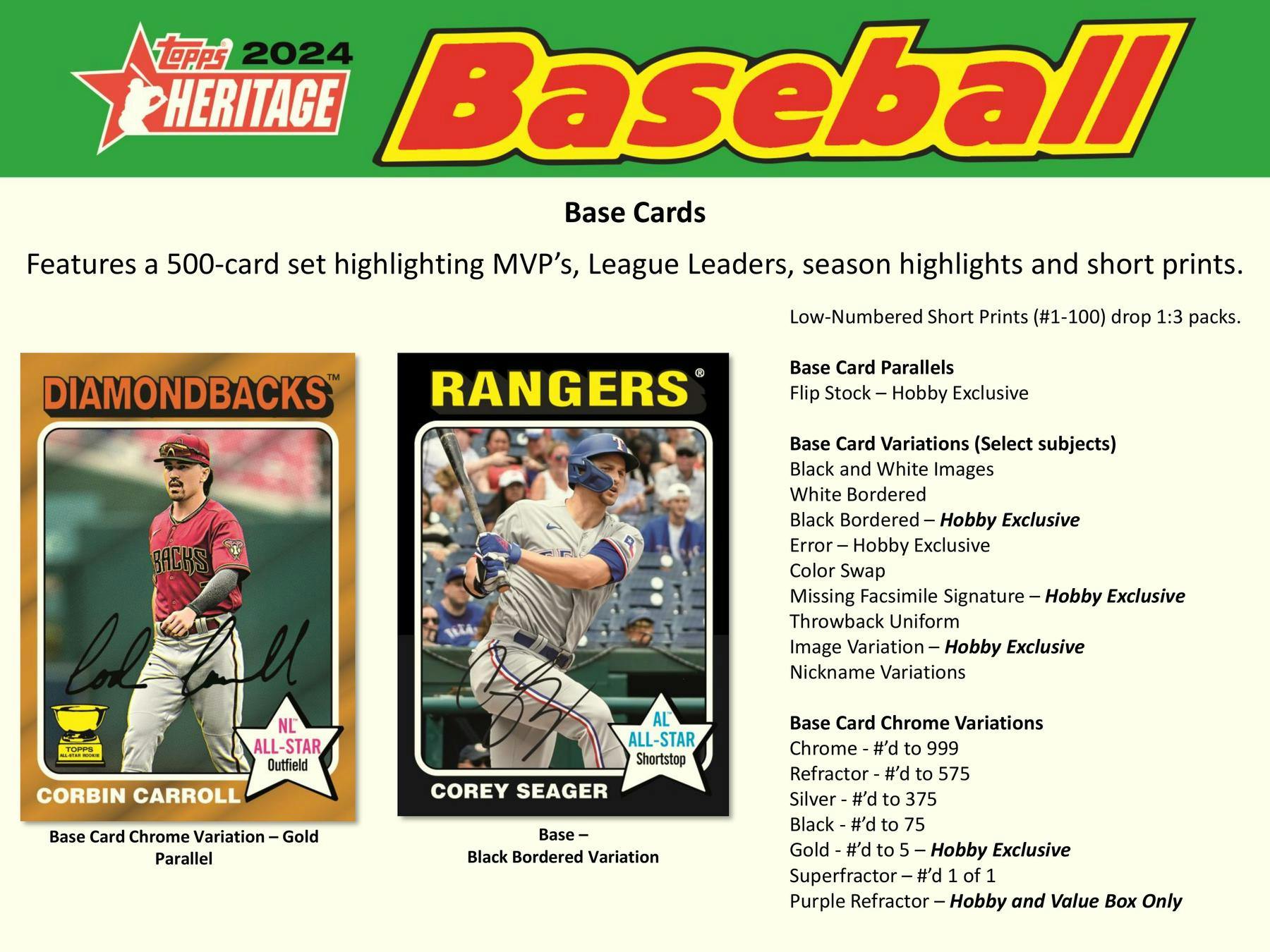 2024 Topps Heritage Baseball Hobby Box - Columbia Hobby - Sports Card Boxes - Toploaders - Card Savers