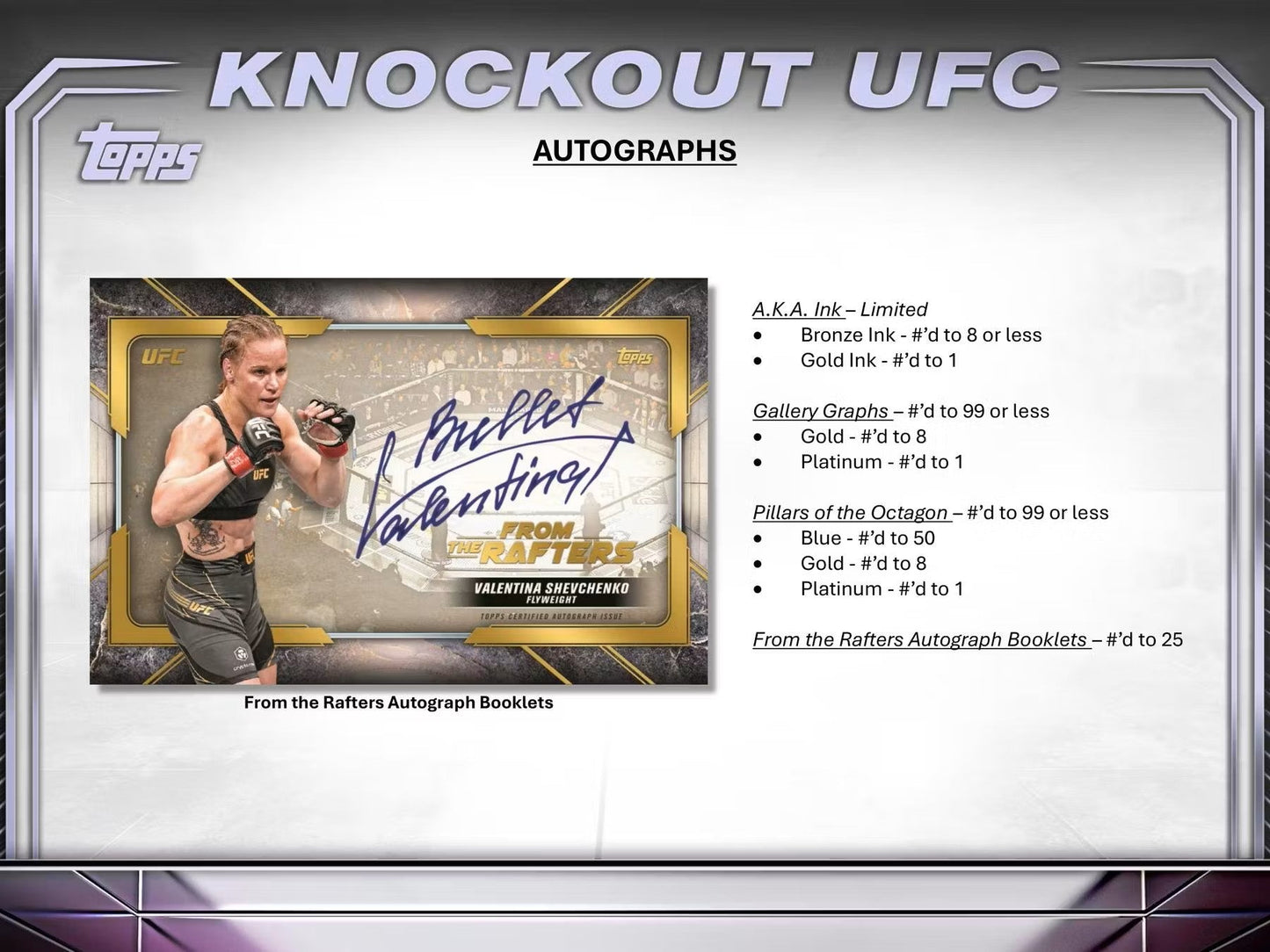 2024 Topps Knockout UFC Hobby Box - Columbia Hobby - Sports Card Boxes - Toploaders - Card Savers