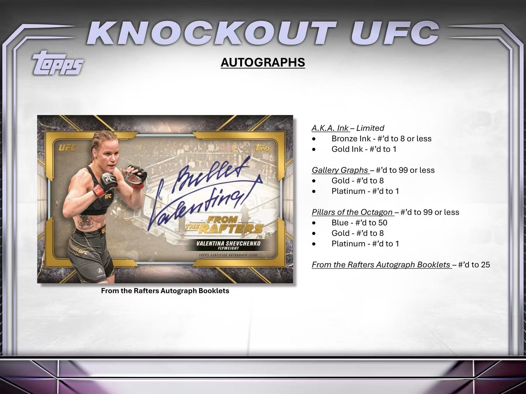 2024 Topps Knockout UFC Hobby Box - Columbia Hobby - Sports Card Boxes - Toploaders - Card Savers