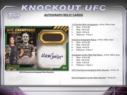 2024 Topps Knockout UFC Hobby Box - Columbia Hobby - Sports Card Boxes - Toploaders - Card Savers