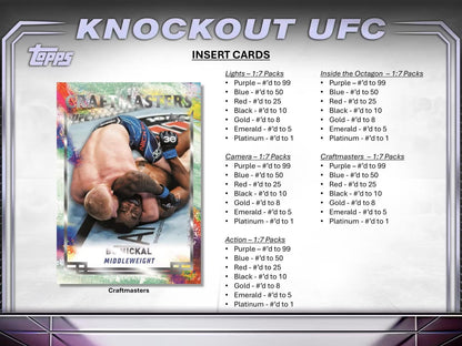 2024 Topps Knockout UFC Hobby Box - Columbia Hobby - Sports Card Boxes - Toploaders - Card Savers