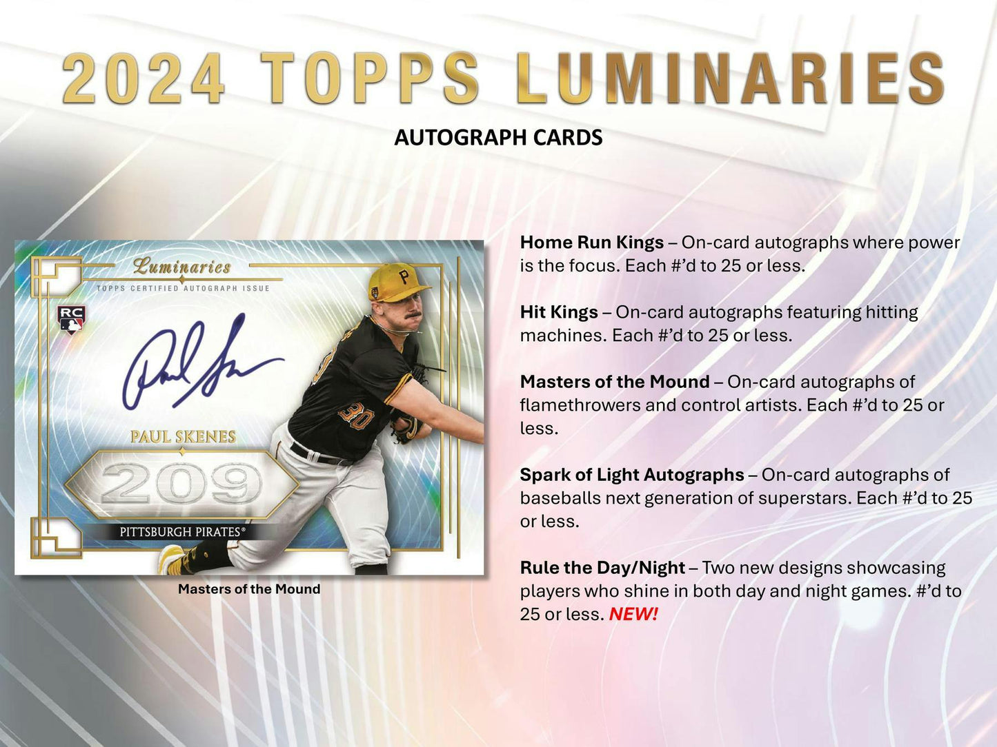 2024 Topps Luminaries Baseball Hobby Box - Columbia Hobby - Sports Card Boxes - Toploaders - Card Savers