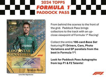 2024 Topps Paddock Pass F1 Formula 1 Hobby Box - Columbia Hobby - Sports Card Boxes - Toploaders - Card Savers
