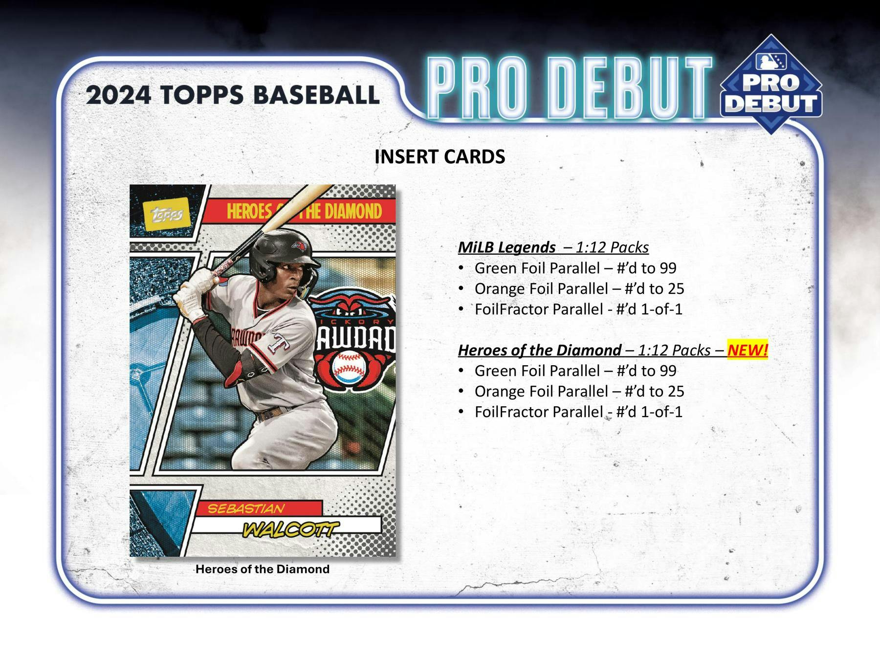 2024 Topps Pro Debut Baseball Hobby Box - Columbia Hobby - Sports Card Boxes - Toploaders - Card Savers