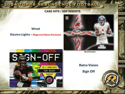 2024 Topps Resurgence Football 8 - Pack Value SE Blaster Box - Columbia Hobby - Sports Card Boxes - Toploaders - Card Savers