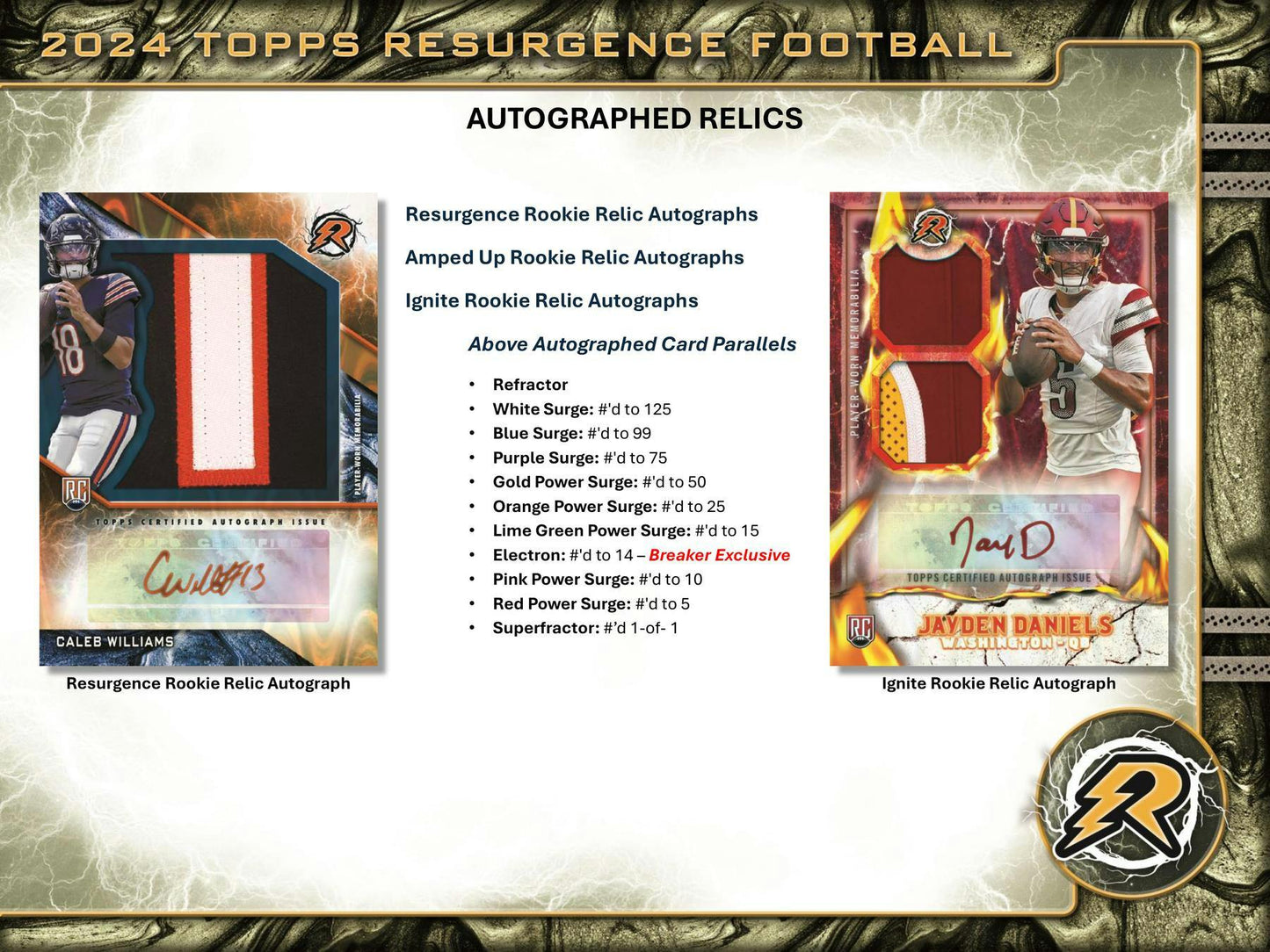 2024 Topps Resurgence Football 8 - Pack Value SE Blaster Box - Columbia Hobby - Sports Card Boxes - Toploaders - Card Savers
