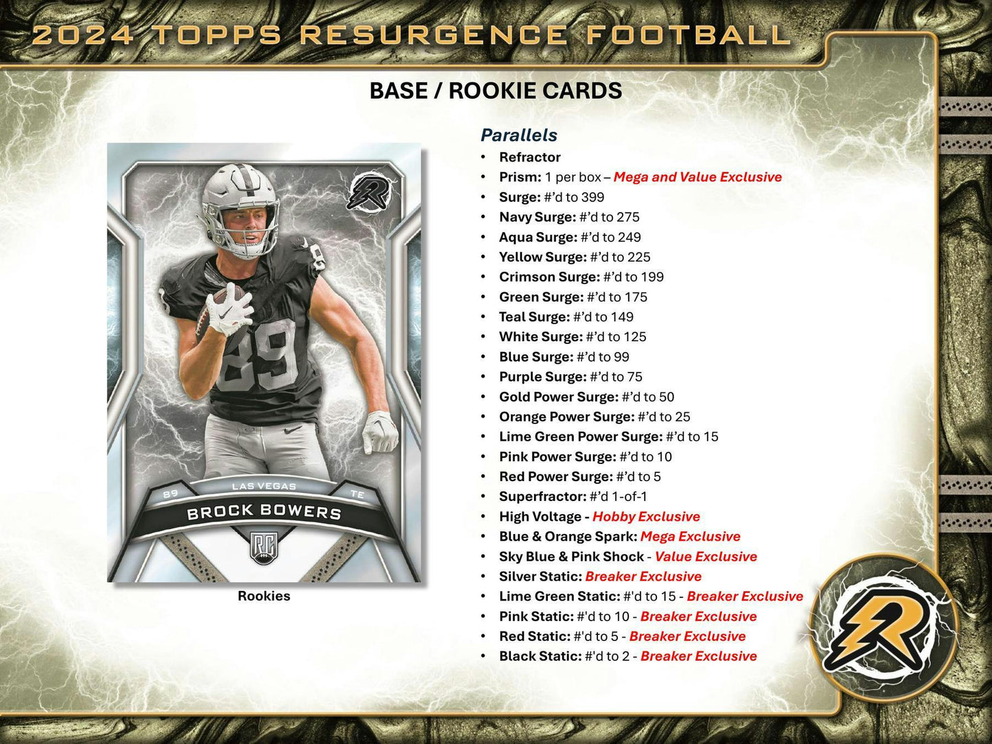 2024 Topps Resurgence Football 8 - Pack Value SE Blaster Box - Columbia Hobby - Sports Card Boxes - Toploaders - Card Savers