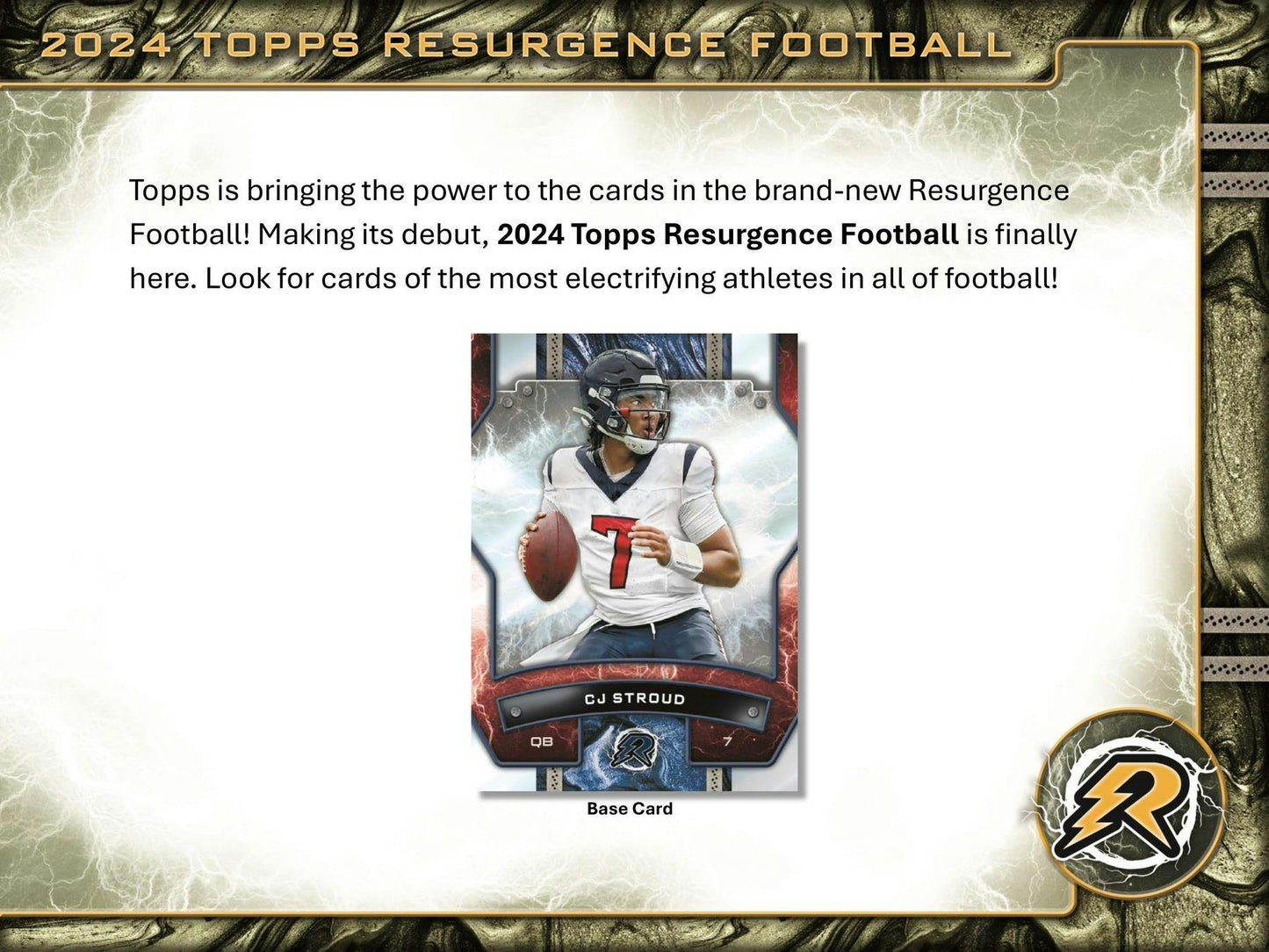 2024 Topps Resurgence Football 8 - Pack Value SE Blaster Box - Columbia Hobby - Sports Card Boxes - Toploaders - Card Savers