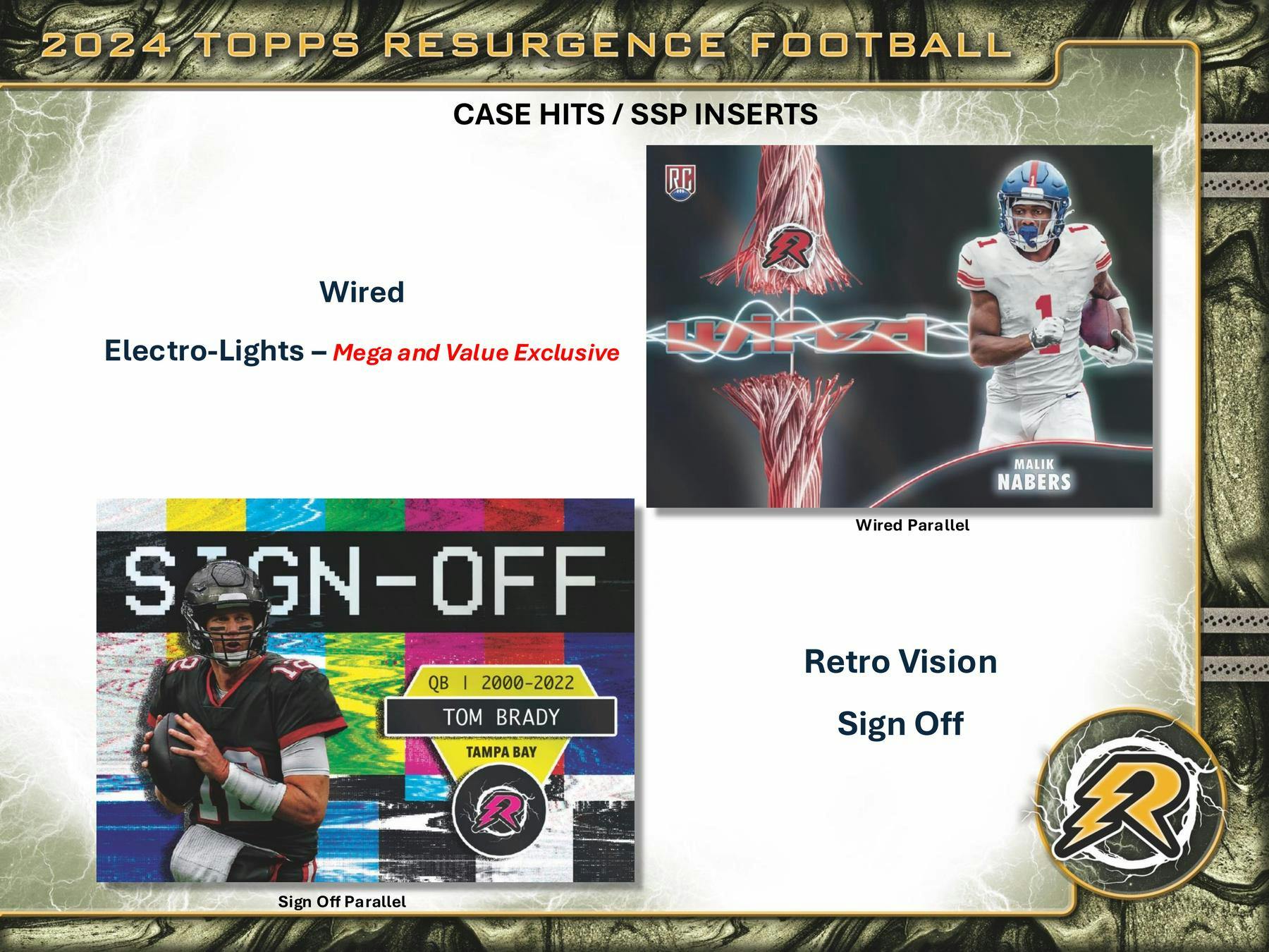 2024 Topps Resurgence Football Hobby Box - Columbia Hobby - Sports Card Boxes - Toploaders - Card Savers