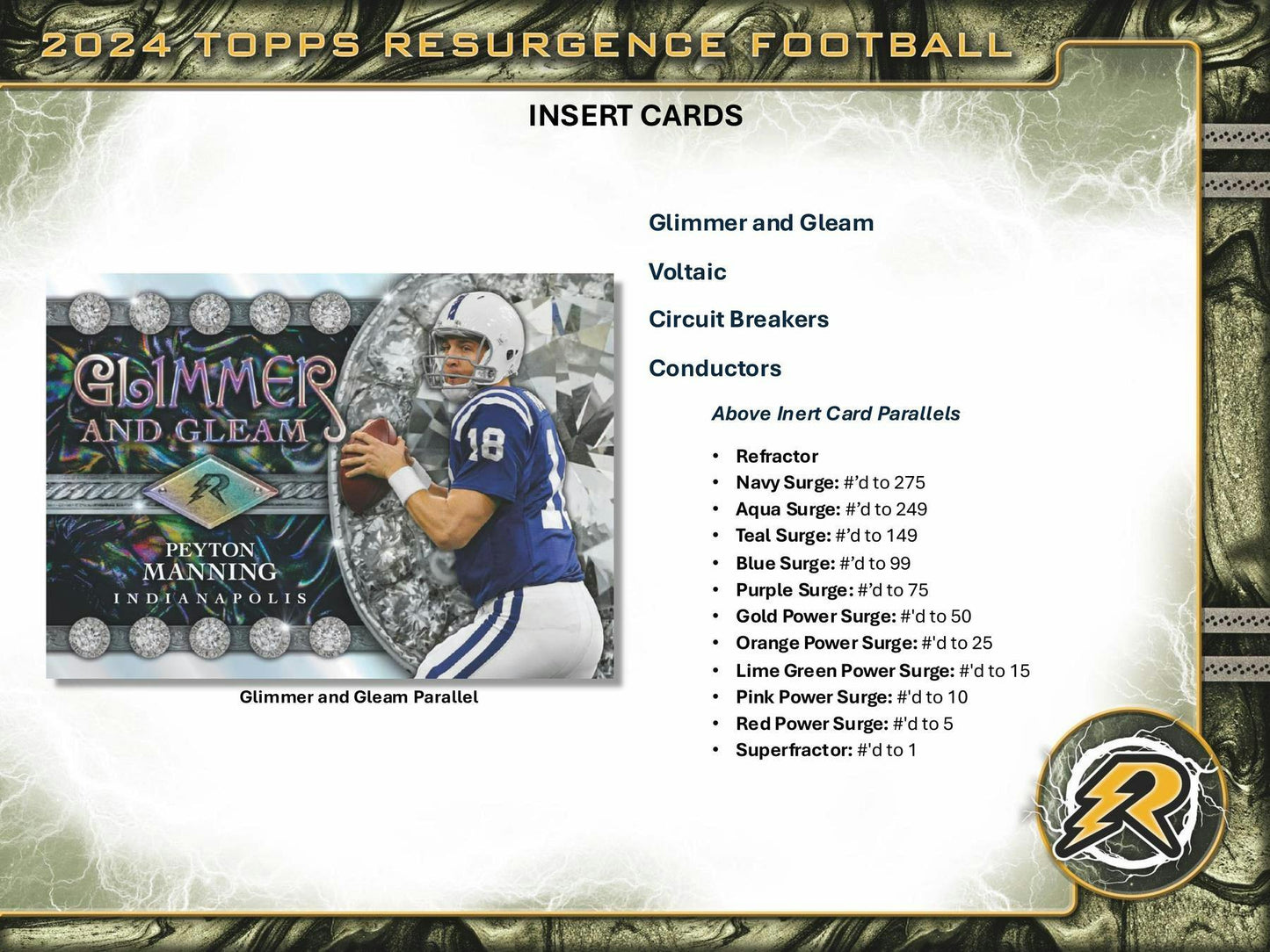 2024 Topps Resurgence Football Hobby Box - Columbia Hobby - Sports Card Boxes - Toploaders - Card Savers