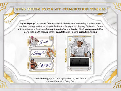 2024 Topps Royalty Collection Tennis Hobby Box - Columbia Hobby - Sports Card Boxes - Toploaders - Card Savers