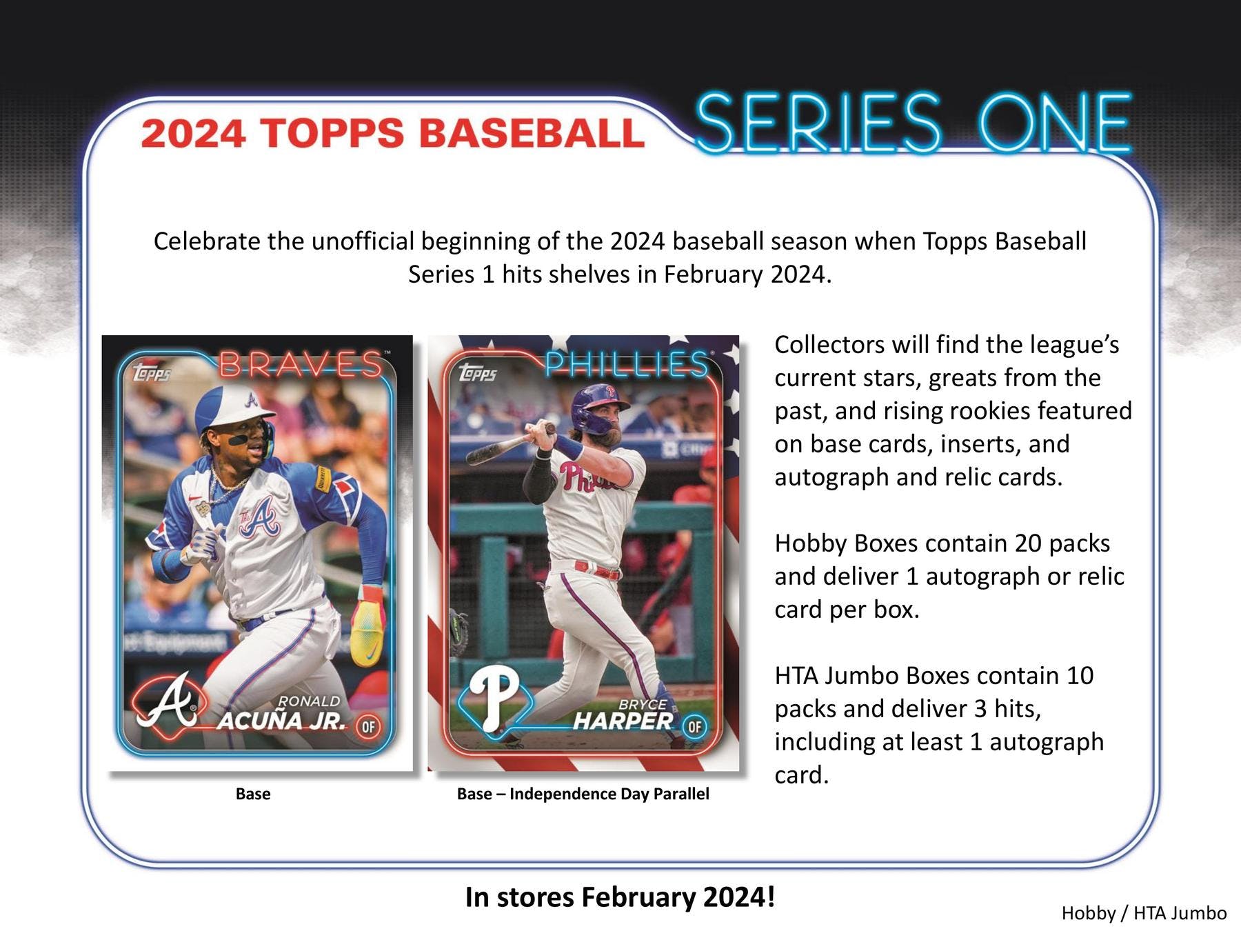 2024 Topps Series 1 Baseball Hobby Box - Columbia Hobby - Sports Card Boxes - Toploaders - Card Savers