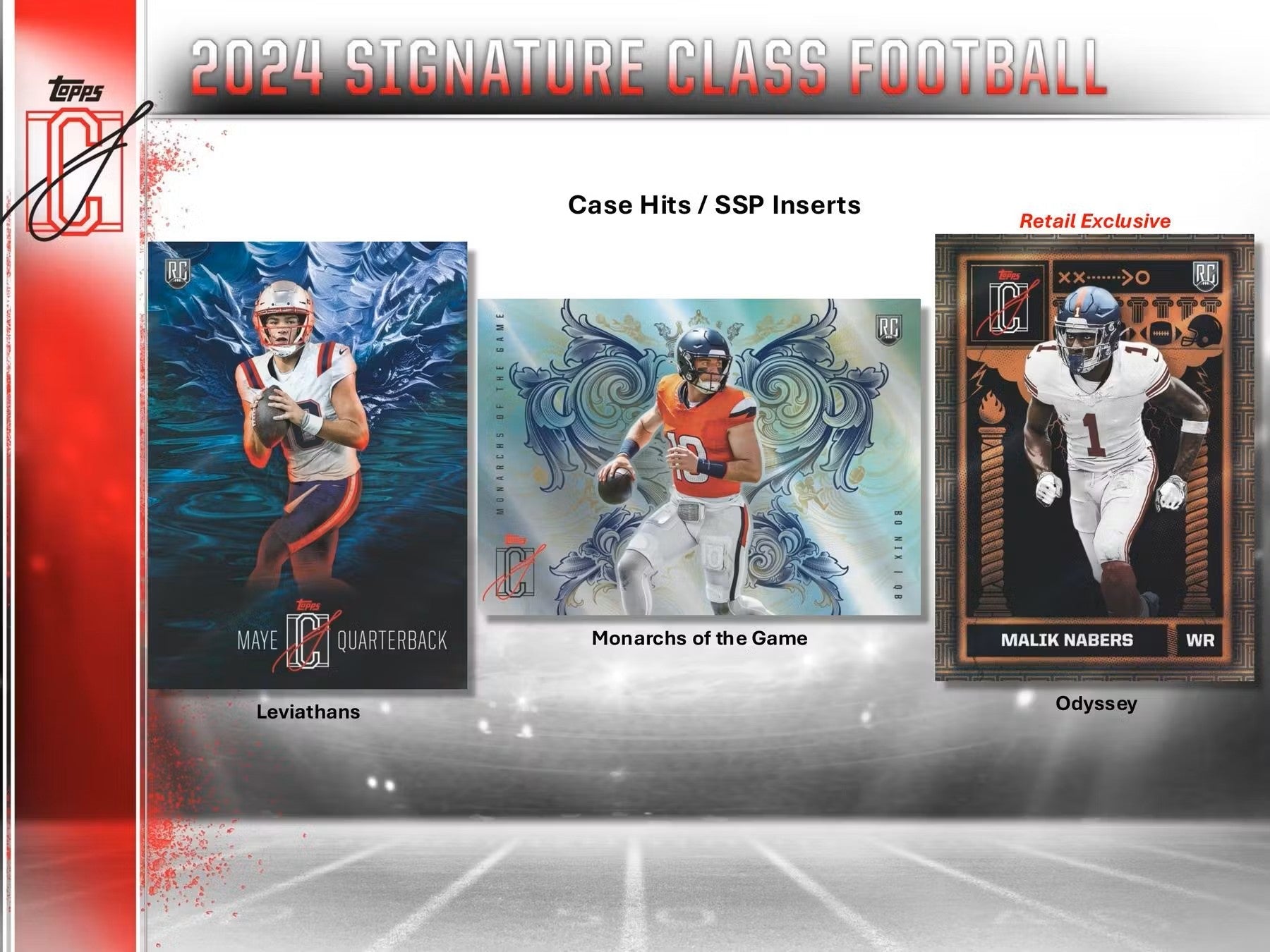 2024 Topps Signature Class Football Hobby Box - Columbia Hobby - Sports Card Boxes - Toploaders - Card Savers