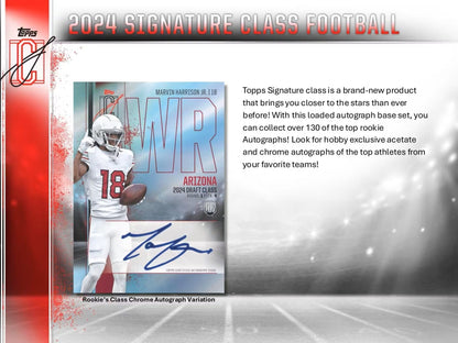 2024 Topps Signature Class Football Hobby Box - Columbia Hobby - Sports Card Boxes - Toploaders - Card Savers