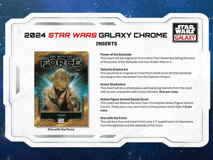 2024 Topps Star Wars Chrome Galaxy Hobby Box - Columbia Hobby - Sports Card Boxes - Toploaders - Card Savers