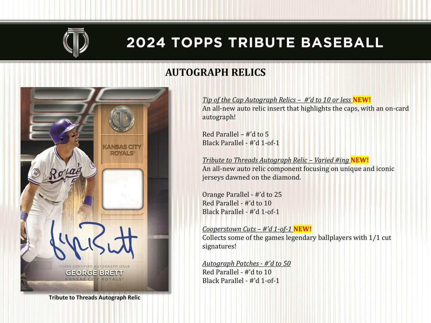 2024 Topps Tribute Baseball Hobby Box - Columbia Hobby - Sports Card Boxes - Toploaders - Card Savers