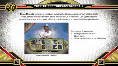 2024 Topps Triple Threads Baseball Hobby Box - Columbia Hobby - Sports Card Boxes - Toploaders - Card Savers