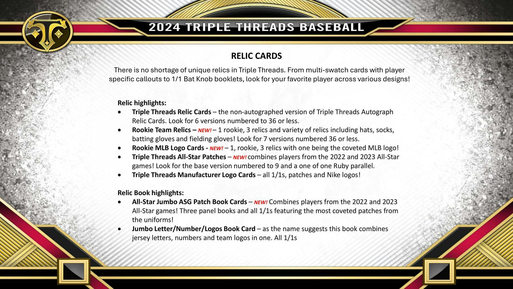 2024 Topps Triple Threads Baseball Hobby Box - Columbia Hobby - Sports Card Boxes - Toploaders - Card Savers