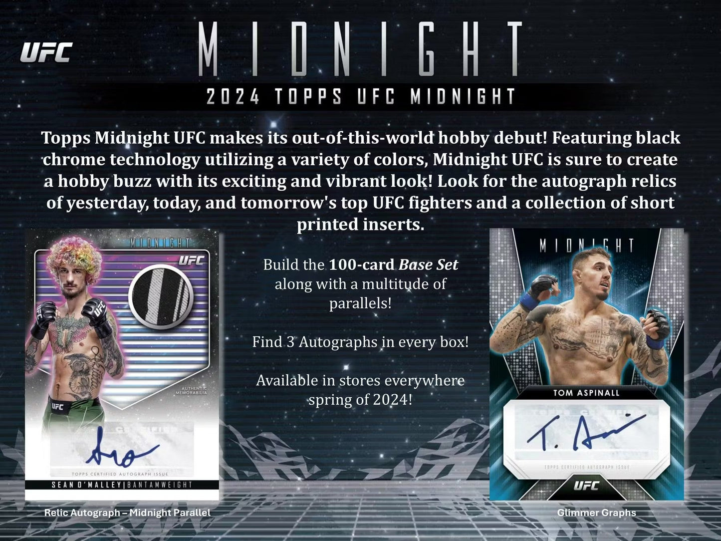 2024 Topps UFC Midnight Hobby Box - Columbia Hobby - Sports Card Boxes - Toploaders - Card Savers