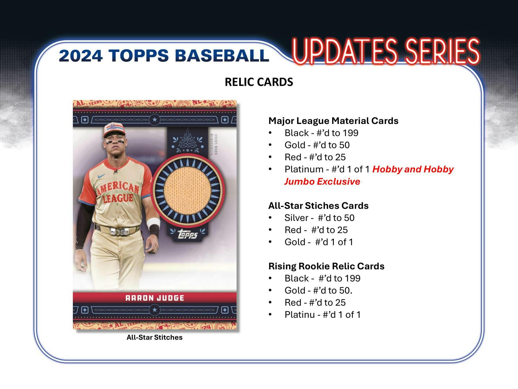 2024 Topps Update Series Baseball Hobby Box - Columbia Hobby - Sports Card Boxes - Toploaders - Card Savers