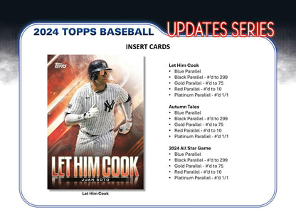 2024 Topps Update Series Baseball Hobby Jumbo Box - Columbia Hobby - Sports Card Boxes - Toploaders - Card Savers