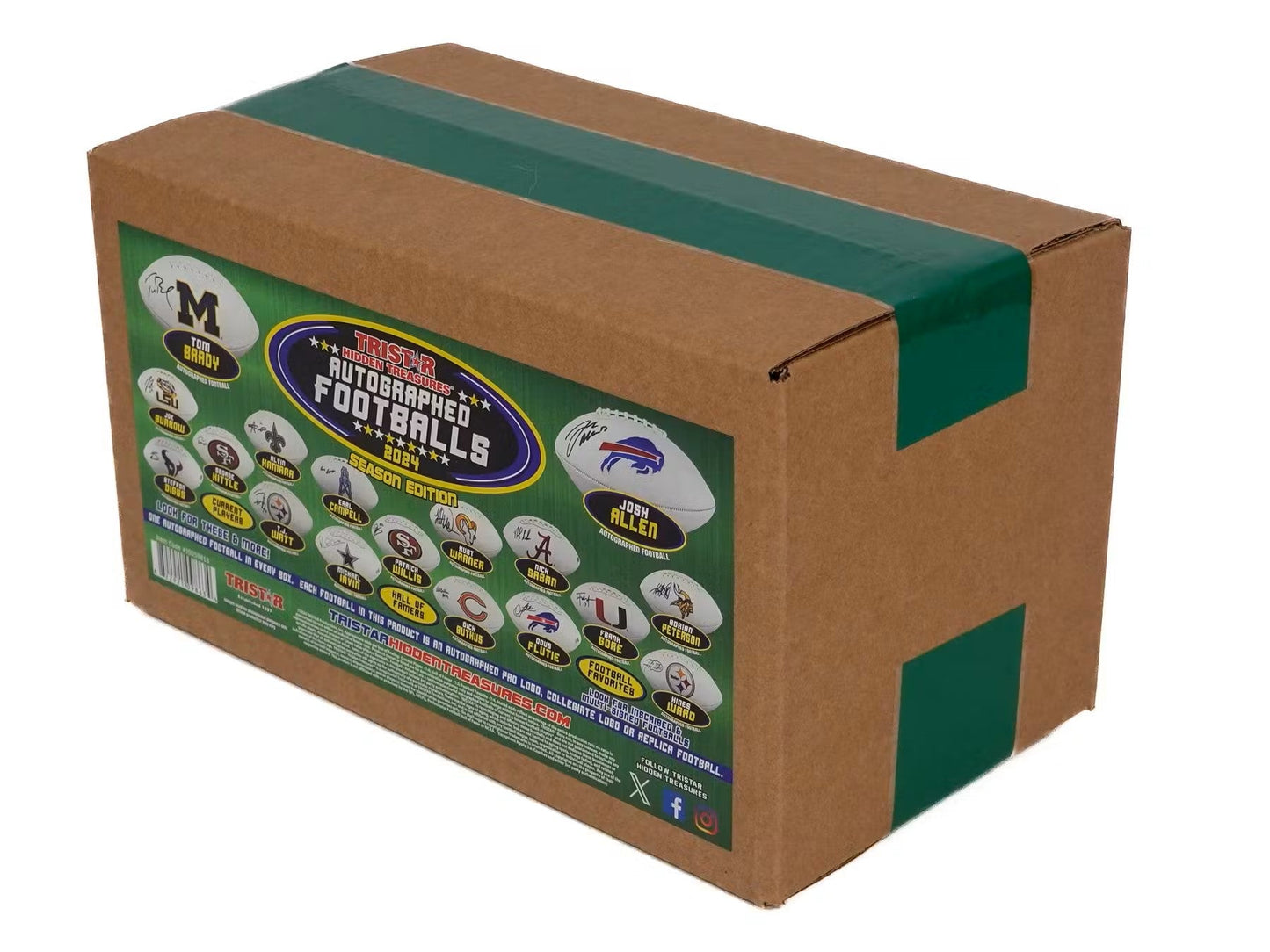 2024 TriStar Hidden Treasures Autographed Footballs Season Edition Hobby Box - Columbia Hobby - Sports Card Boxes - Toploaders - Card Savers