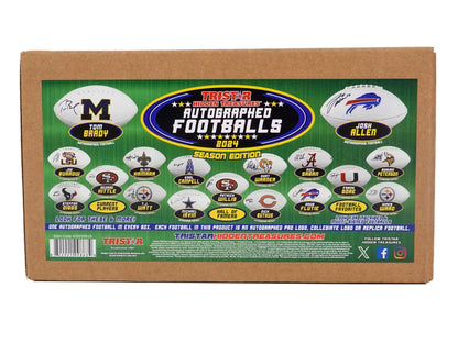 2024 TriStar Hidden Treasures Autographed Footballs Season Edition Hobby Box - Columbia Hobby - Sports Card Boxes - Toploaders - Card Savers