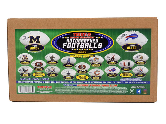 2024 TriStar Hidden Treasures Autographed Footballs Season Edition Hobby Box - Columbia Hobby - Sports Card Boxes - Toploaders - Card Savers