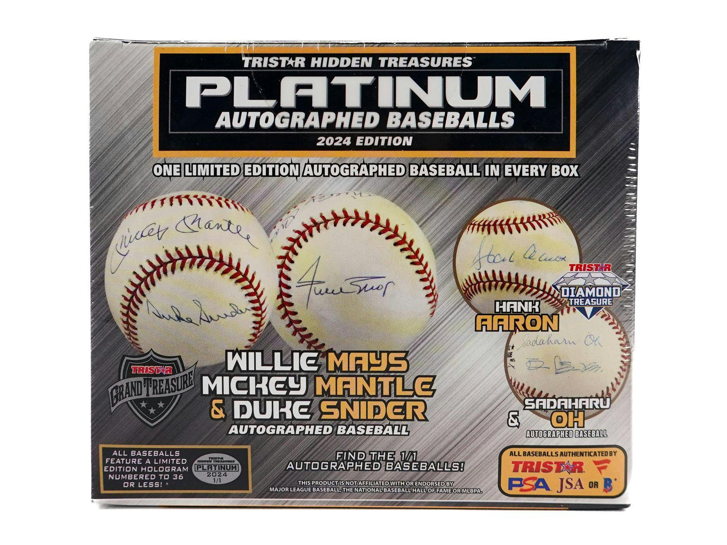2024 Tristar Hidden Treasures Platinum Autographed Baseballs - Columbia Hobby - Sports Card Boxes - Toploaders - Card Savers