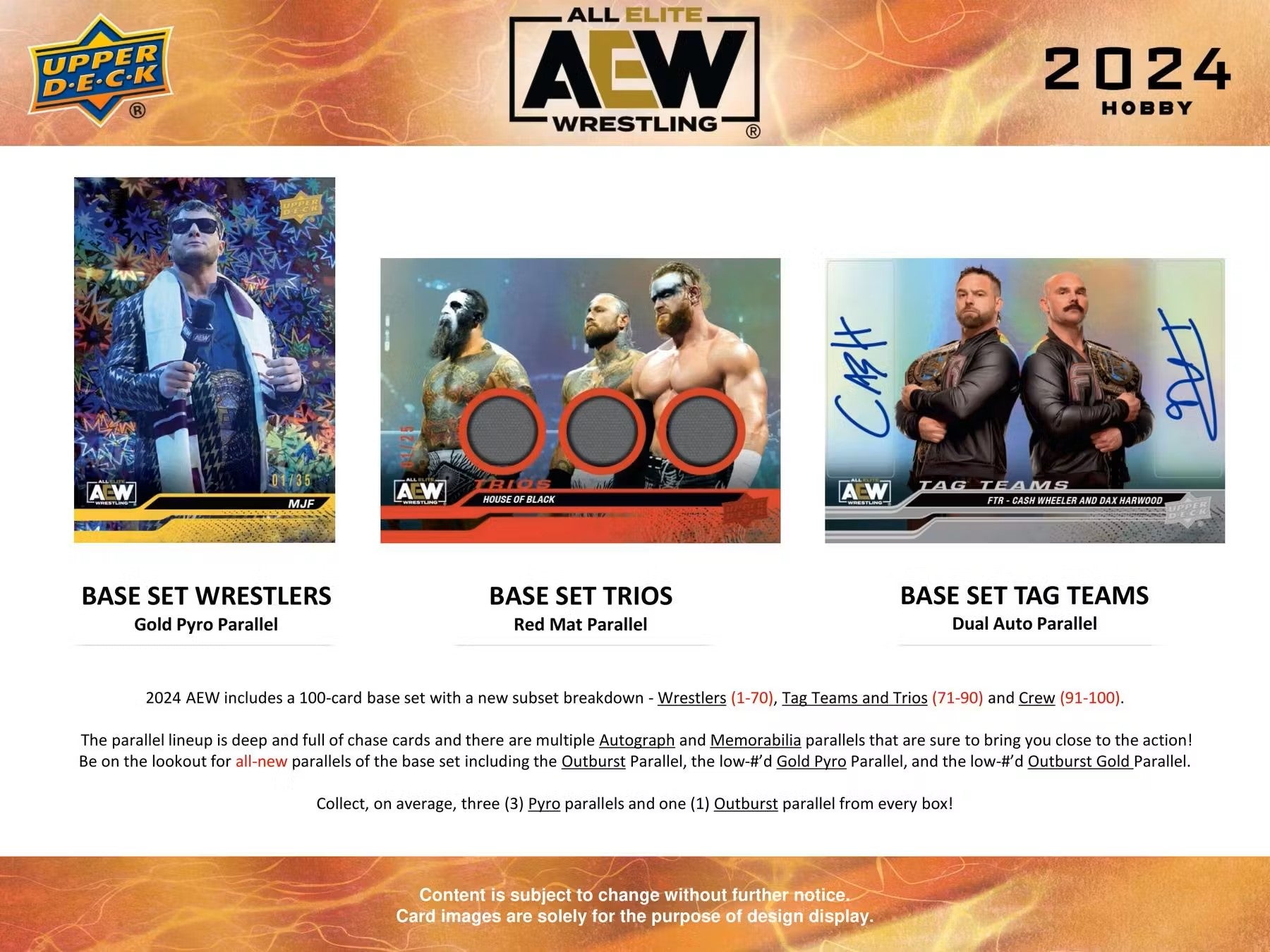 2024 Upper Deck AEW Wrestling Hobby Box - Columbia Hobby - Sports Card Boxes - Toploaders - Card Savers