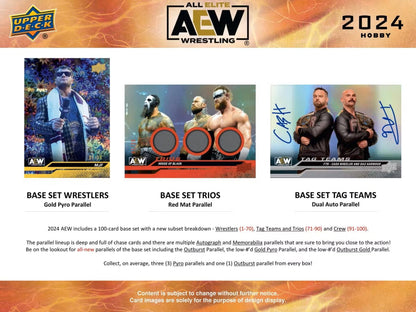 2024 Upper Deck AEW Wrestling Hobby Box - Columbia Hobby - Sports Card Boxes - Toploaders - Card Savers