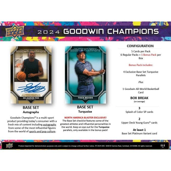 2024 Upper Deck Goodwin Champions Blaster Box - Columbia Sports Cards