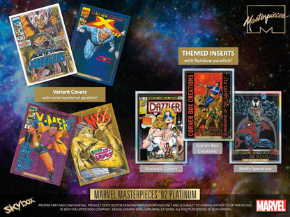 2024 Upper Deck Marvel Masterpieces '92 Platinum Hobby Box | Columbia Sports Cards - Columbia Hobby - Sports Card Boxes - Toploaders - Card Savers