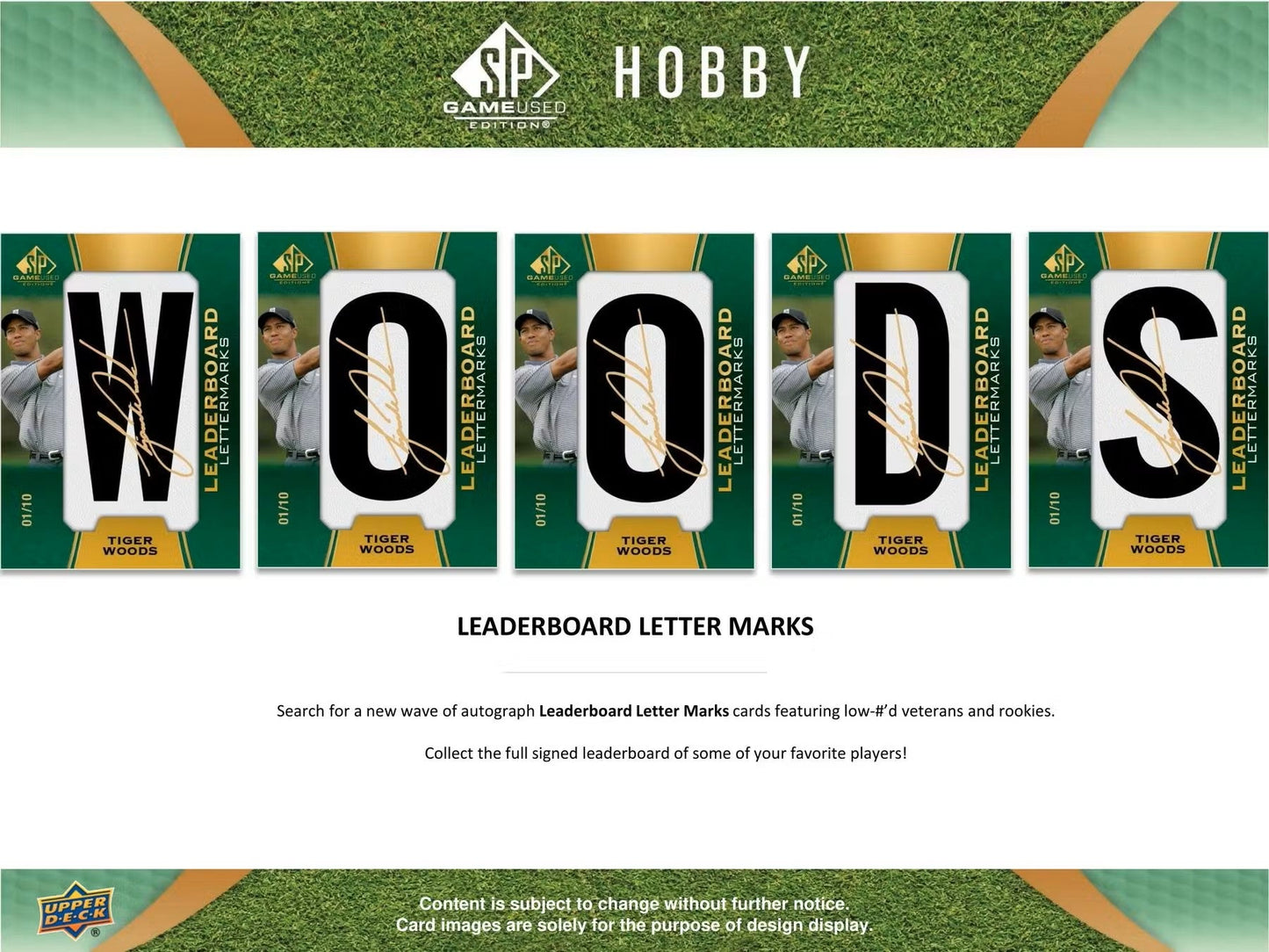 2024 Upper Deck SP Game Used Golf Hobby Box - Columbia Hobby - Sports Card Boxes - Toploaders - Card Savers