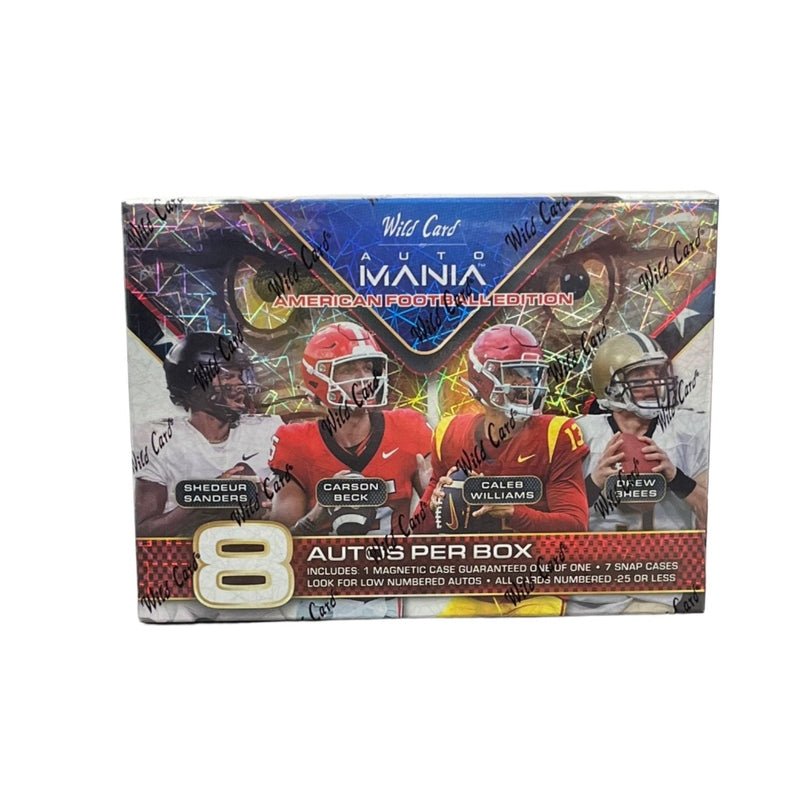 2024 Wild Card Auto Mania American Football Hobby Box - Columbia Hobby - Sports Card Boxes - Toploaders - Card Savers
