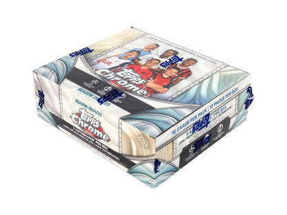 2024/25 Topps Chrome UEFA Club Competitions Soccer Hobby Jumbo Box - Columbia Hobby - Sports Card Boxes - Toploaders - Card Savers