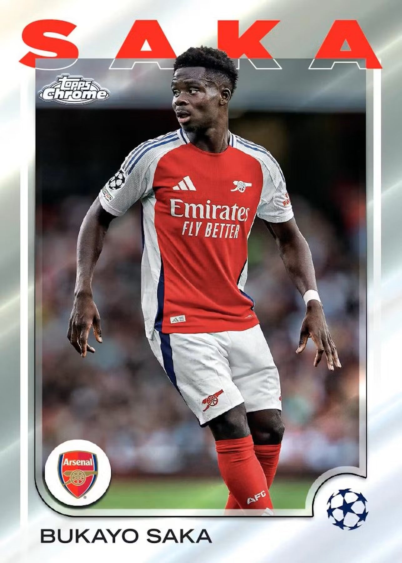 2024/25 Topps Chrome UEFA Club Competitions Soccer Hobby Jumbo Box - Columbia Hobby - Sports Card Boxes - Toploaders - Card Savers