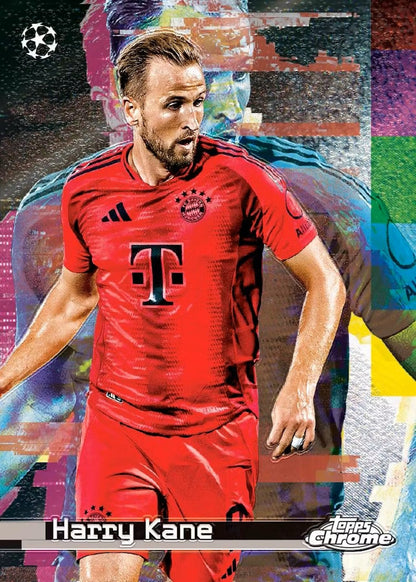2024/25 Topps Chrome UEFA Club Competitions Soccer Hobby Jumbo Box - Columbia Hobby - Sports Card Boxes - Toploaders - Card Savers