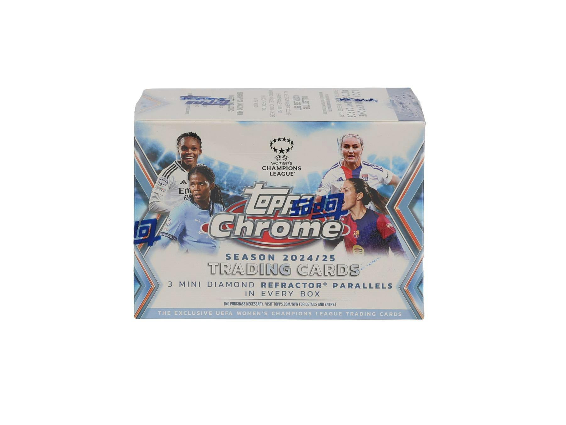 2024/25 Topps Chrome UEFA Women’s Champions League Blaster Box | Columbia Sports Cards - Columbia Hobby - Sports Card Boxes - Toploaders - Card Savers