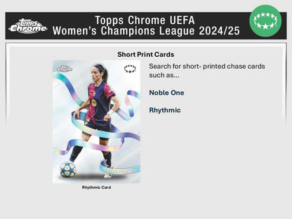 2024/25 Topps Chrome UEFA Women’s Champions League Blaster Box | Columbia Sports Cards - Columbia Hobby - Sports Card Boxes - Toploaders - Card Savers