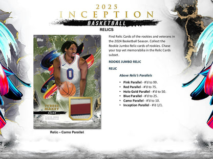 2024/25 Topps Inception Basketball Hobby Box | Columbia Sports Cards - Columbia Hobby - Sports Card Boxes - Toploaders - Card Savers