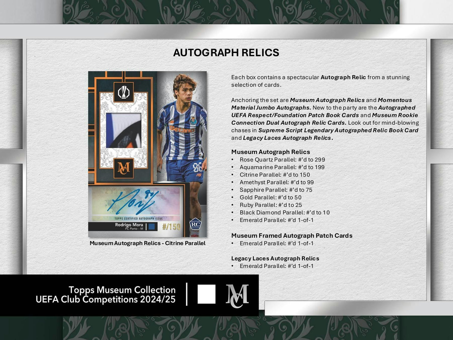2024/25 Topps UEFA Museum Collection Soccer Hobby Box | Columbia Sports Cards - Columbia Hobby - Sports Card Boxes - Toploaders - Card Savers