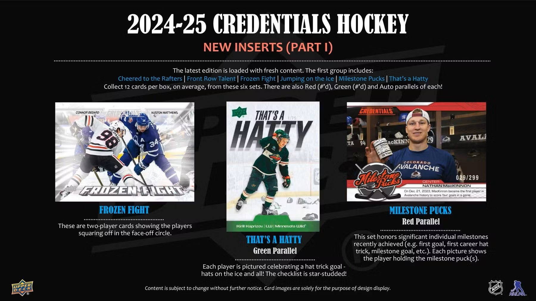 2024/25 Upper Deck Credentials Hockey Hobby Box | Columbia Sports Cards - Columbia Hobby - Sports Card Boxes - Toploaders - Card Savers