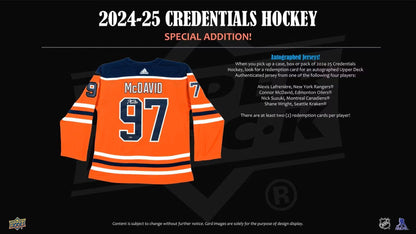 2024/25 Upper Deck Credentials Hockey Hobby Box | Columbia Sports Cards - Columbia Hobby - Sports Card Boxes - Toploaders - Card Savers