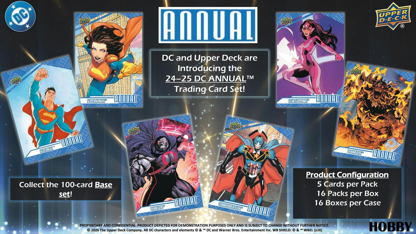 2024/25 Upper Deck DC Annual Hobby Box - Columbia Sports Cards