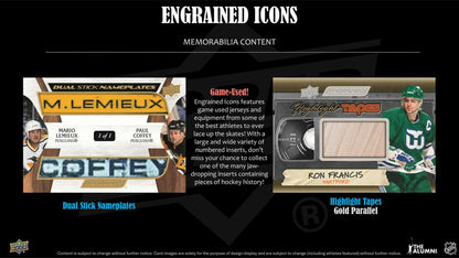 2024/25 Upper Deck Engrained Icons Hockey Hobby Box - Columbia Hobby - Sports Card Boxes - Toploaders - Card Savers