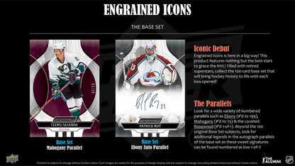 2024/25 Upper Deck Engrained Icons Hockey Hobby Box - Columbia Hobby - Sports Card Boxes - Toploaders - Card Savers