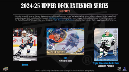 2024/25 Upper Deck Extended Series Hockey Hobby Box - Columbia Hobby - Sports Card Boxes - Toploaders - Card Savers