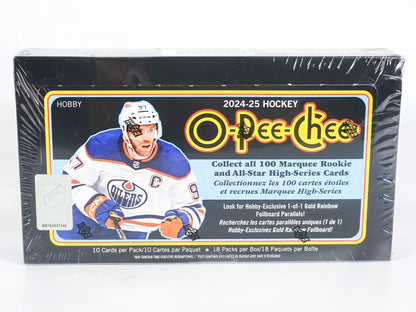 2024/25 Upper Deck O - Pee - Chee Hockey Hobby Box - Columbia Hobby - Sports Card Boxes - Toploaders - Card Savers