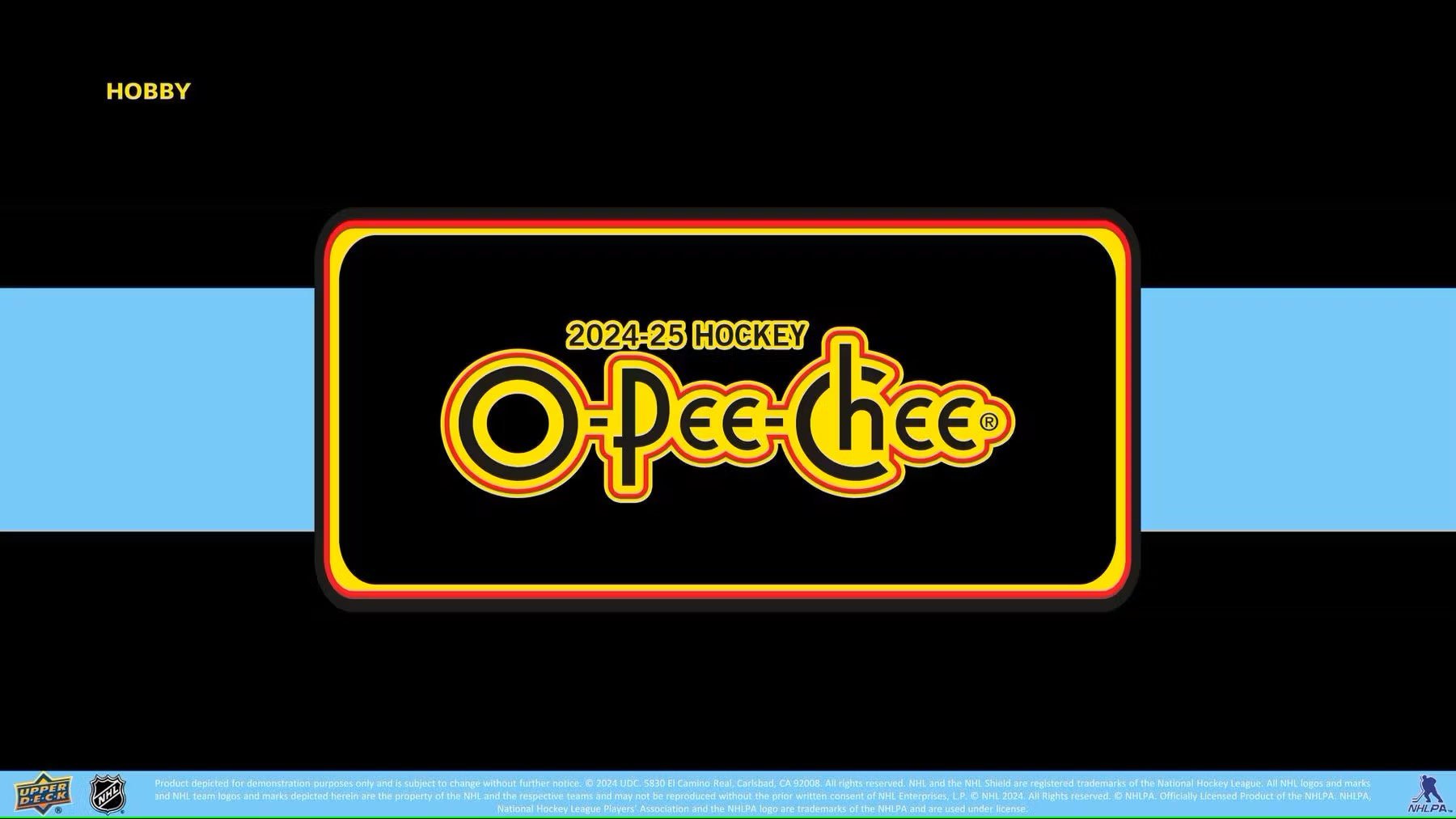 2024/25 Upper Deck O - Pee - Chee Hockey Hobby Box - Columbia Hobby - Sports Card Boxes - Toploaders - Card Savers